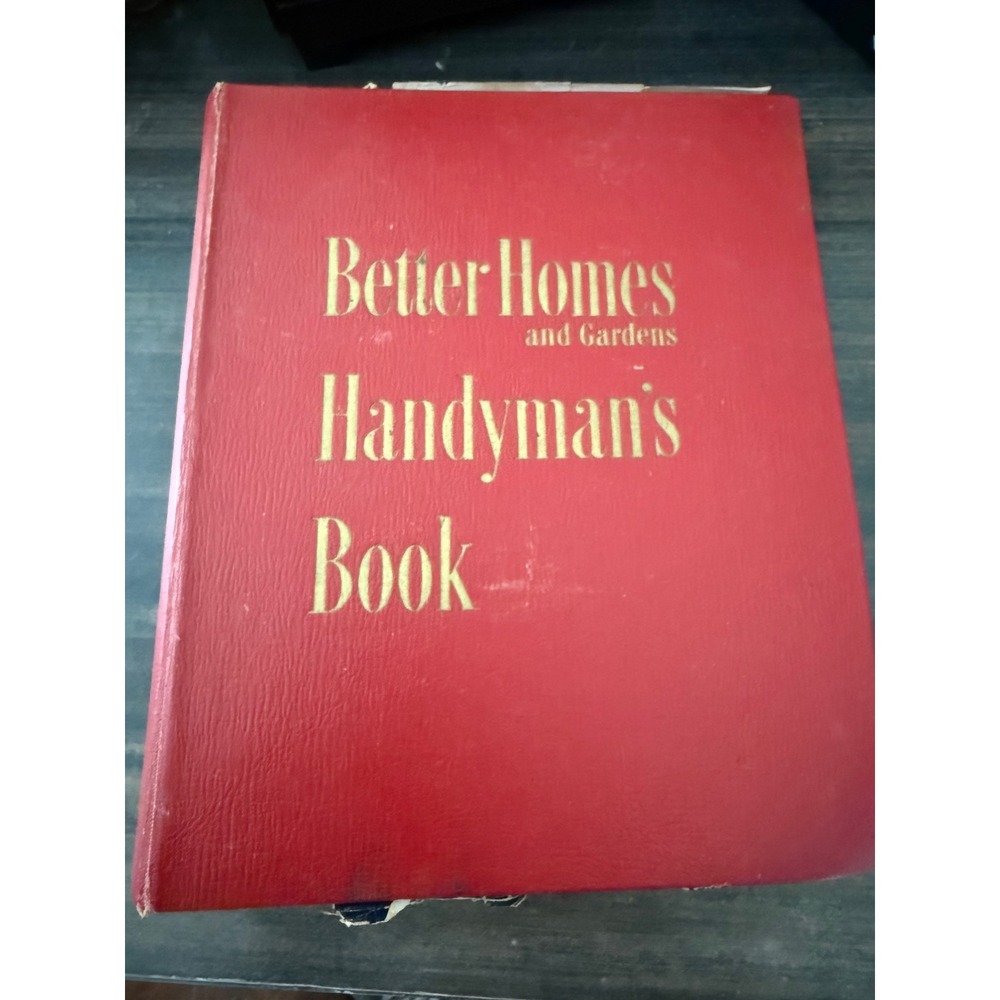 Vintage Better‎ Homes and Gardens Handyman's Book Red Binder DIY Repair Manual